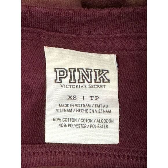 PINK scoop neck, open back long sleeve tee - Picture 4 of 9